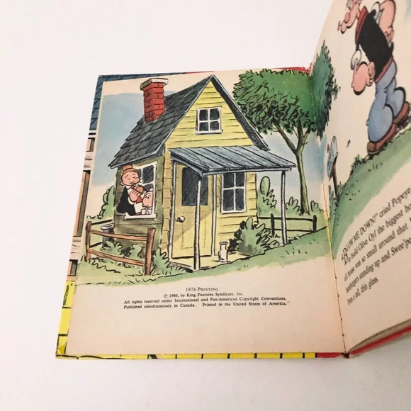 Vtg 1976  The House That Popeye Built Book Wonder Books - Picture 8 of 16